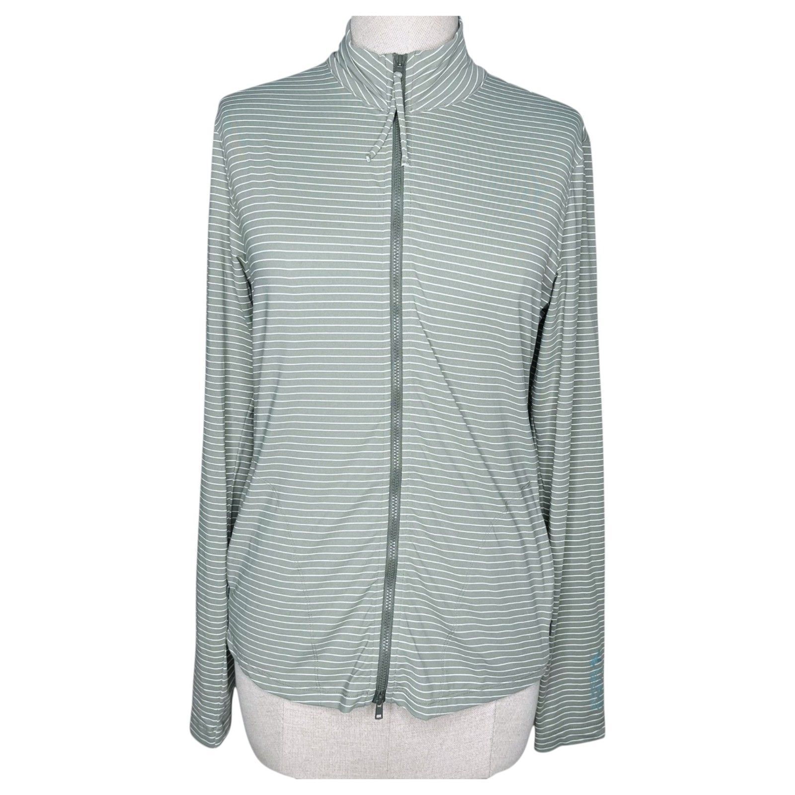 Carve Designs Lake Sunshirt Sz M * Full Zip Sun Protection Lightweight Upf 50+
